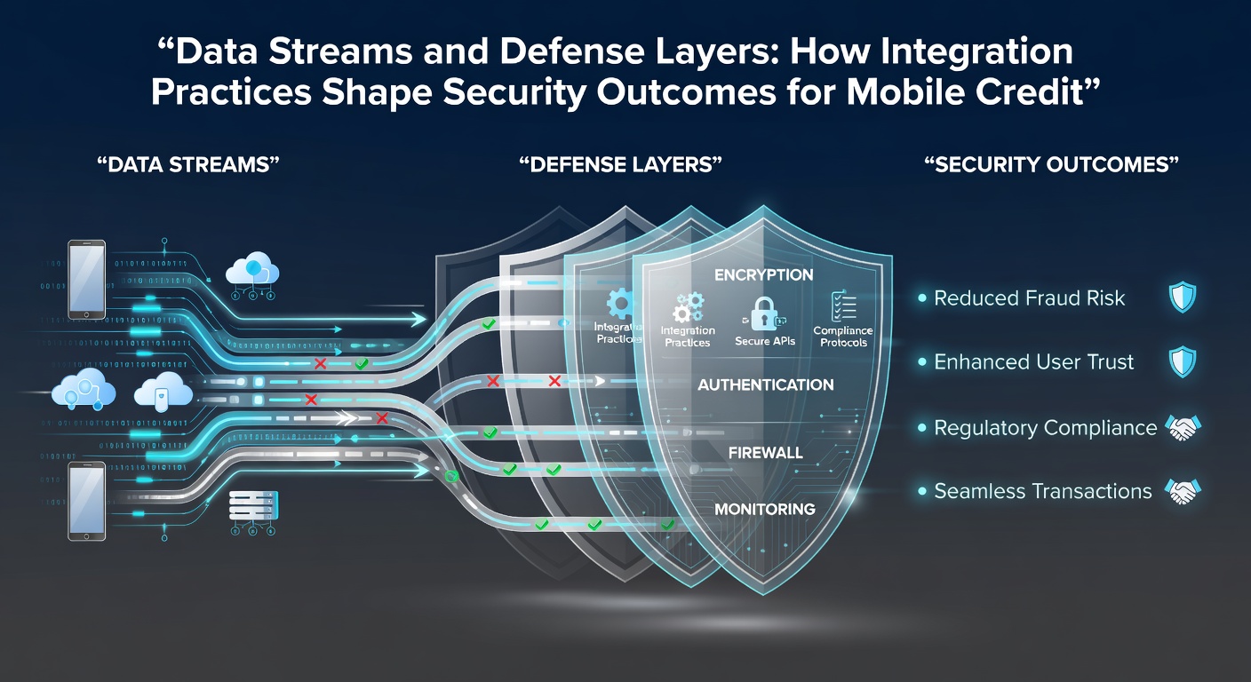 Diagram depicting layered security architecture protecting mobile transaction data streams