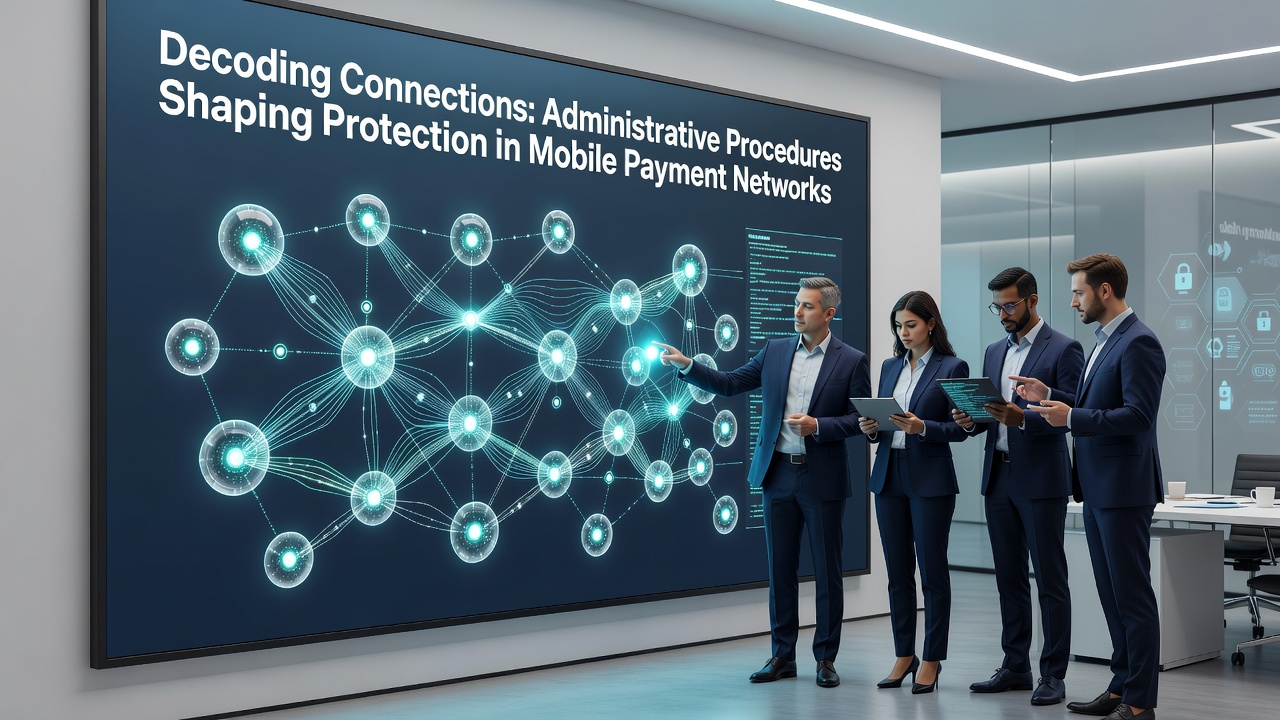Flowchart showing administrative procedures linked to mobile payment security controls