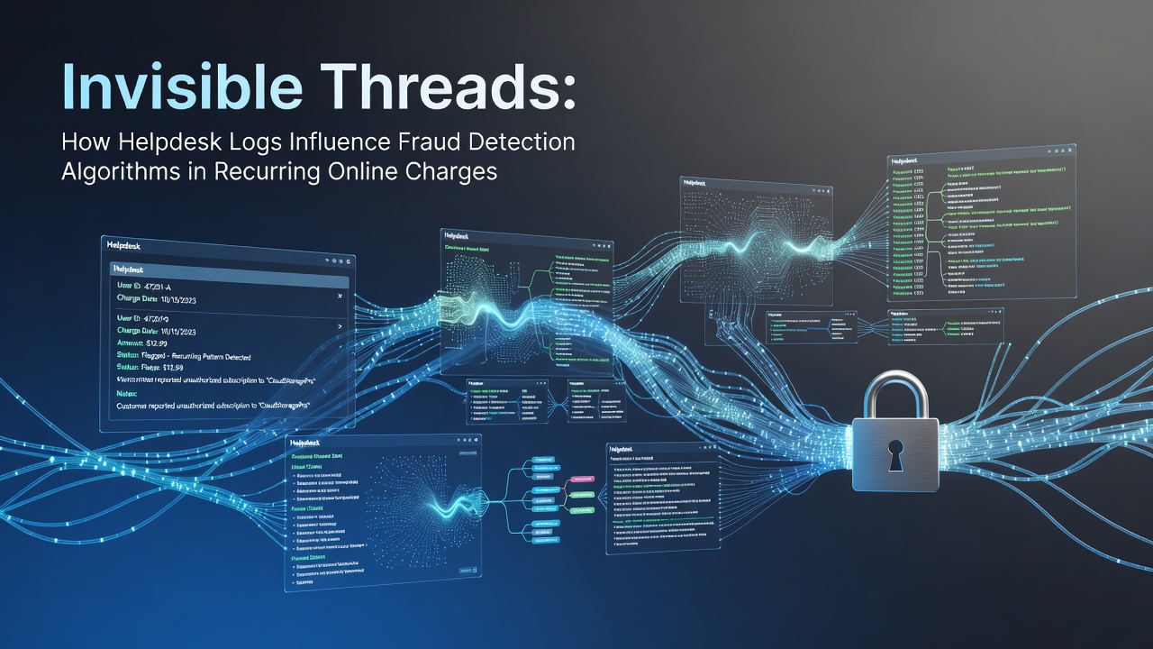Helpdesk logs feeding into fraud detection systems for recurring billing