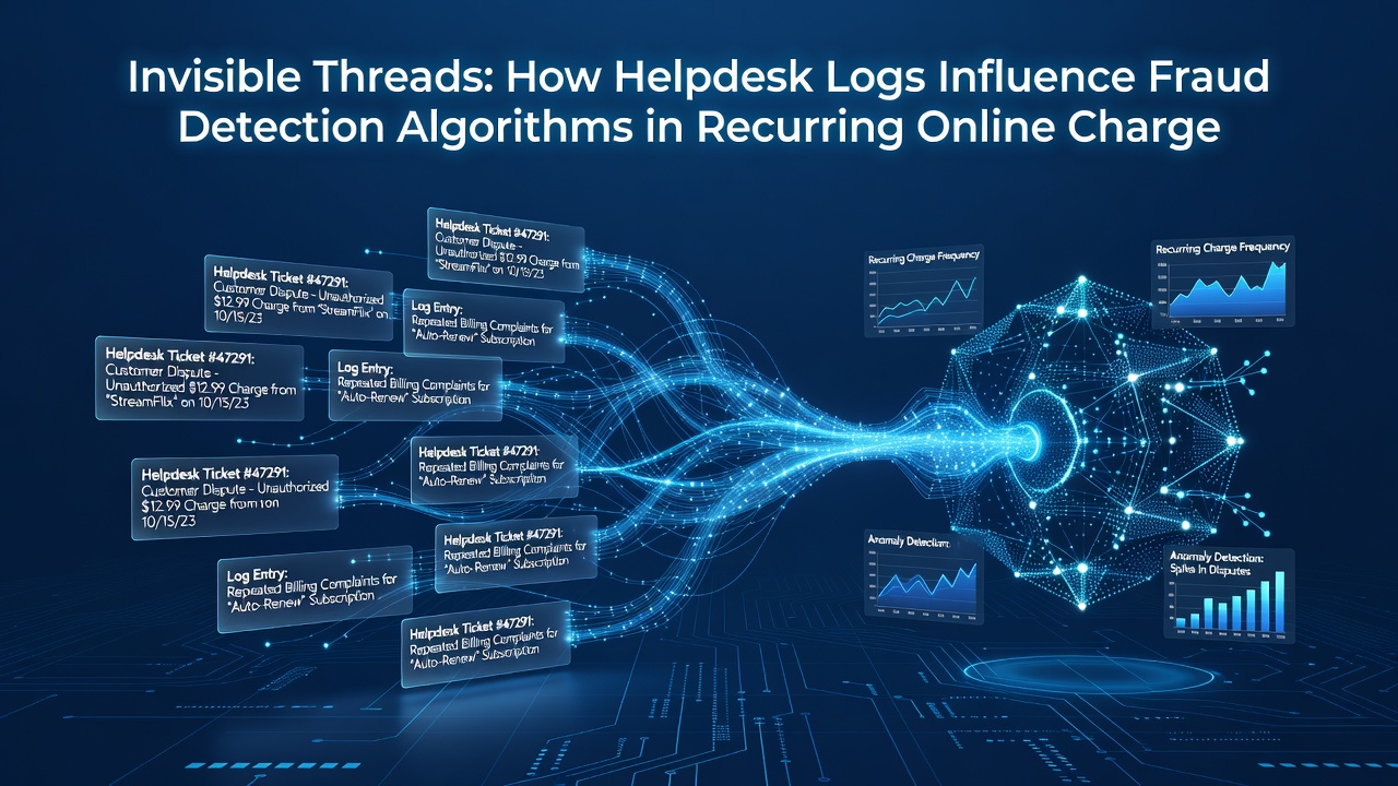 Visualization of data flows from helpdesk systems to fraud algorithms