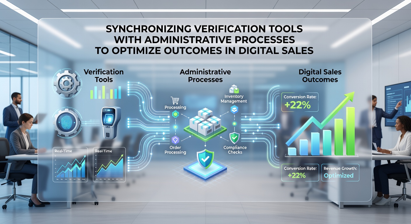 Diagram showing data flow between verification and administrative processes in online sales channels